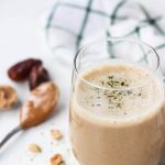 Maca and peanut butter pair so well in this smoothie. Read more about the health benefits of Maca here | Mealswithmaggie.com