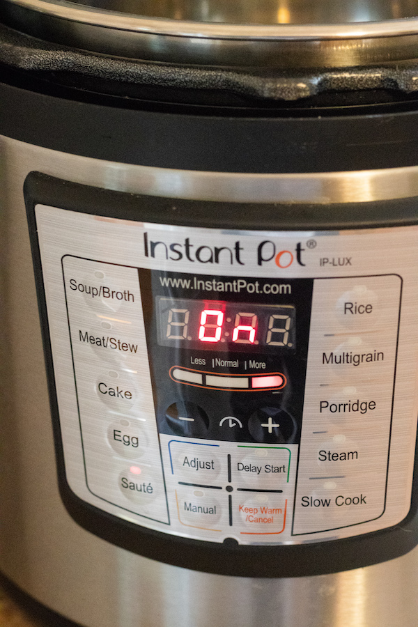 The front of an instant pot with Digital display