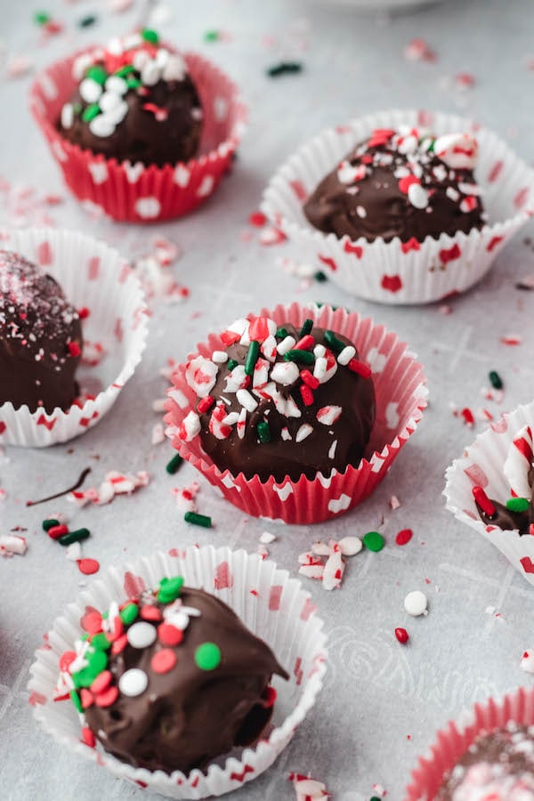 Holiday treats with sprinkles on top. 