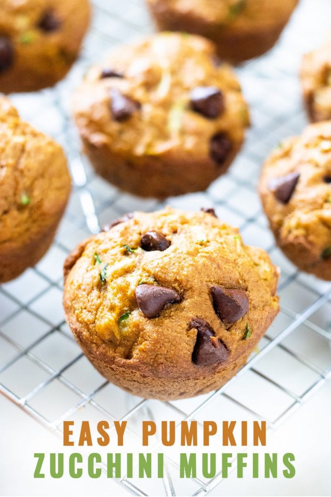 Up close picture of a muffin with text under it. 