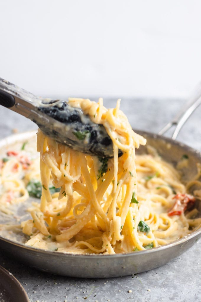 Chicken Alfredo with Sundried Tomatoes Meals with Maggie