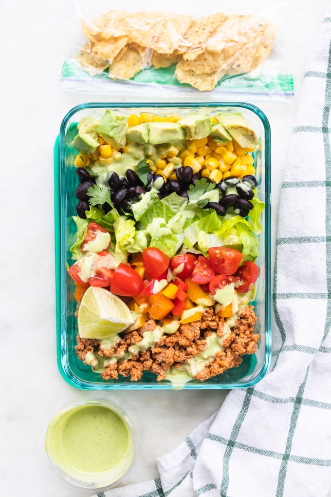 Taco Salad Bowls - A Nourishing Plate