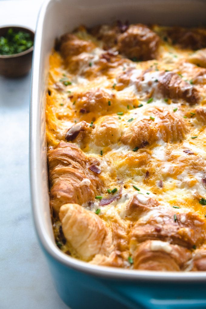 Breakfast Strata with Croissants