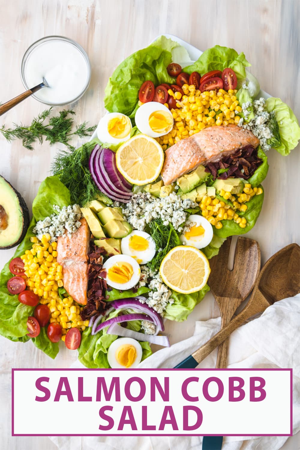 Salmon Cobb Salad - Meals with Maggie