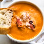 bread in lobster bisque