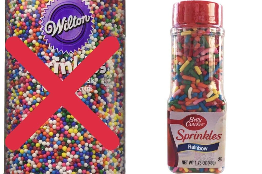 The right kind of sprinkles to use in funfetti cupcakes