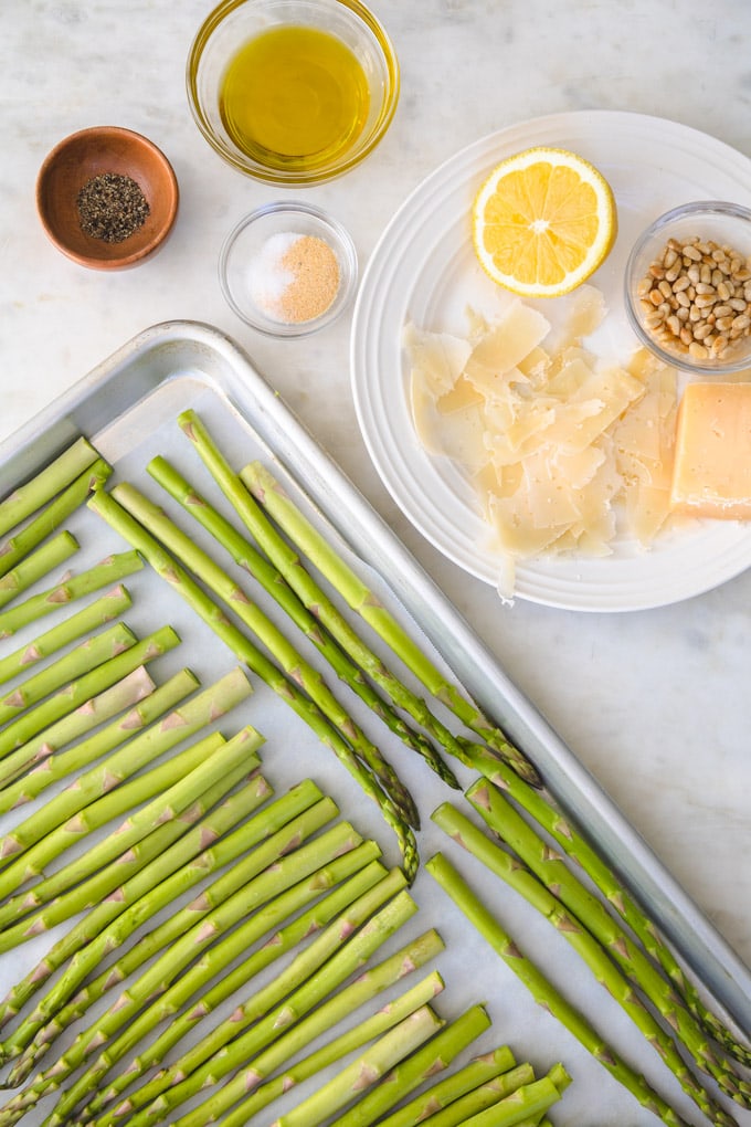 Ingredients for recipe on a plate. 