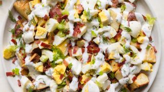 red skin potato salad with ranch dressing Bacon Ranch Potato Salad