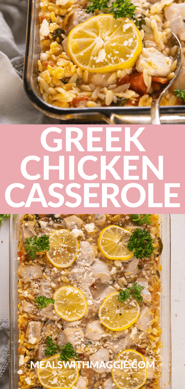 Easy Greek Chicken Casserole Meals with Maggie